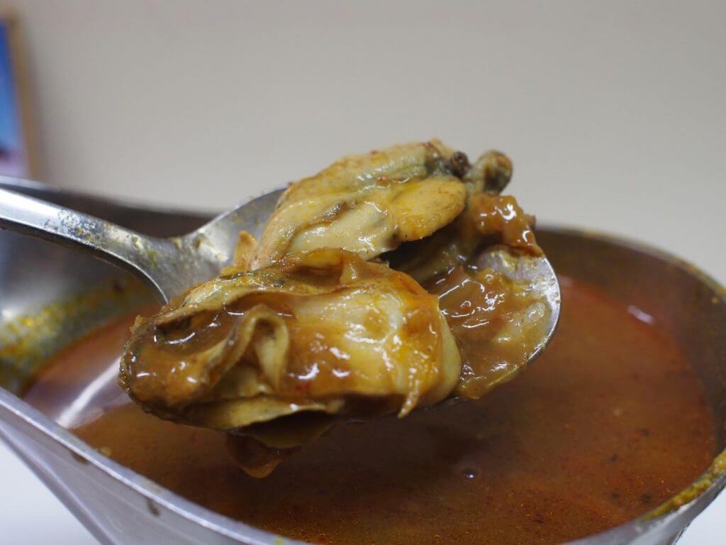 カレーの店うどん 牡蠣